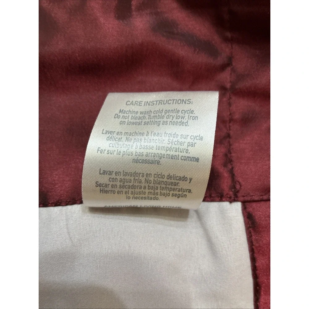 American Living Drapes Burgundy Estate Taffeta 54
